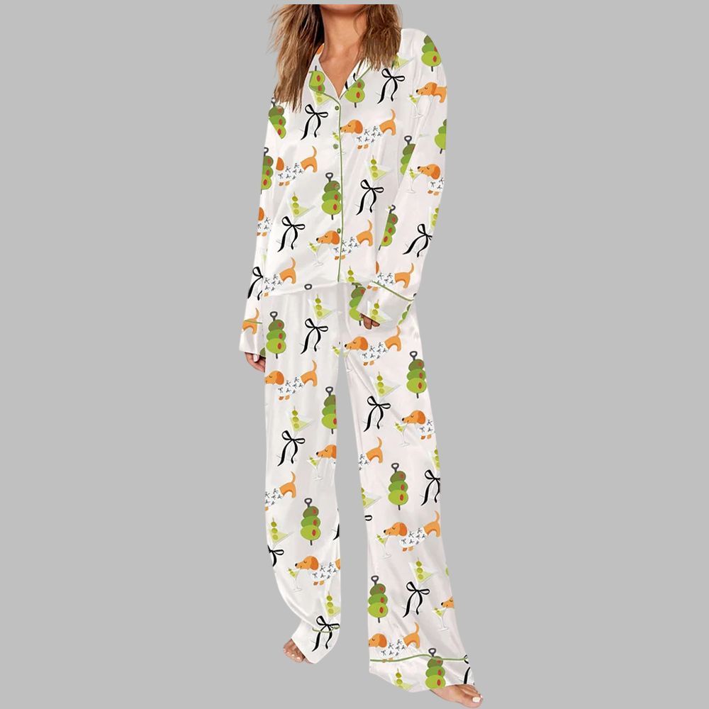 Dachshund Weenies Dirty Martini Pajama Set - Image 2