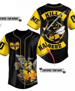 Alternative view of Custom Wu-tang Clan Band Unisex 3D Print Baseball Jersey, Wu Tang Tour 2025 Baseball Jersey