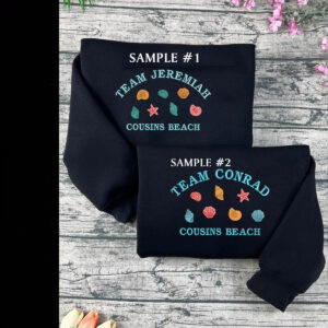 Cousins Beach Embroidered Sweatshirt | The Summer I Turned Pretty Hoodie | Team Conrad Team Jeremiah Shirt | TSITP Fan Merch