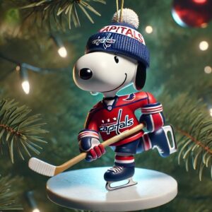 Washington Capitals Hockey Snoopy Ornament