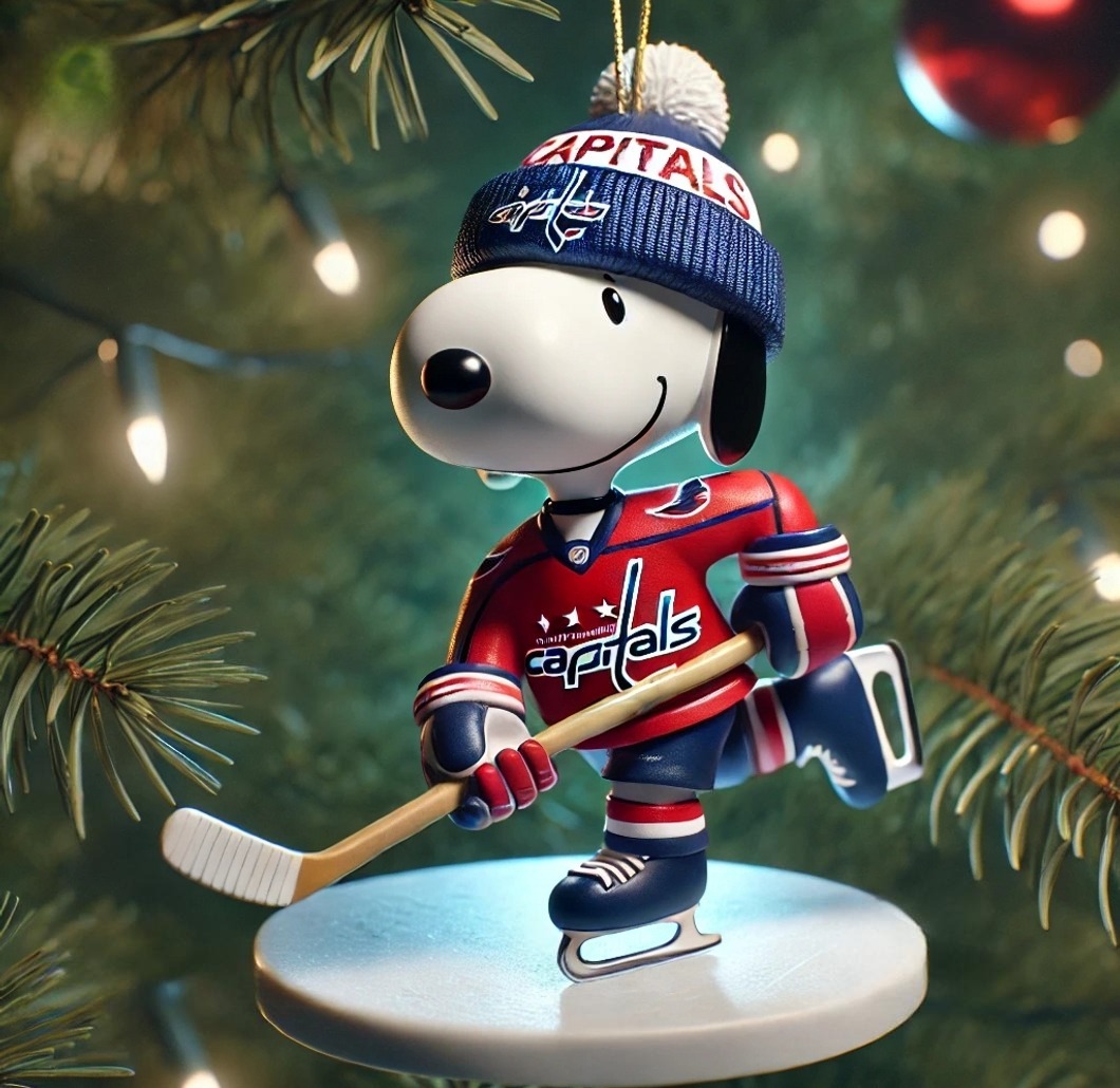 Washington Capitals Hockey Snoopy Ornament