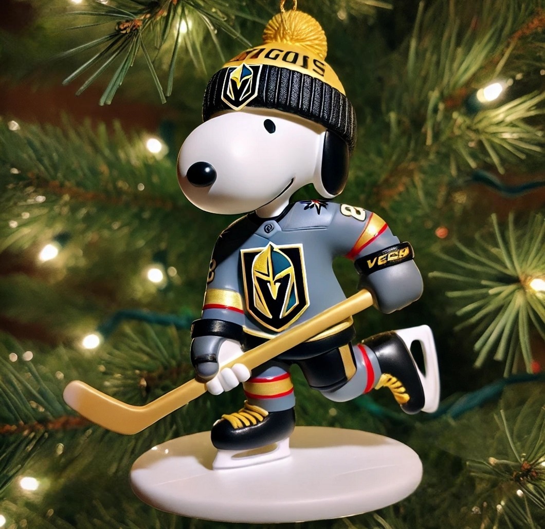 Vegas Golden Knights Hockey Snoopy Ornament