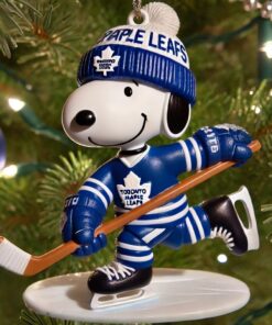 Toronto Maple Leafs Hockey Snoopy Ornament