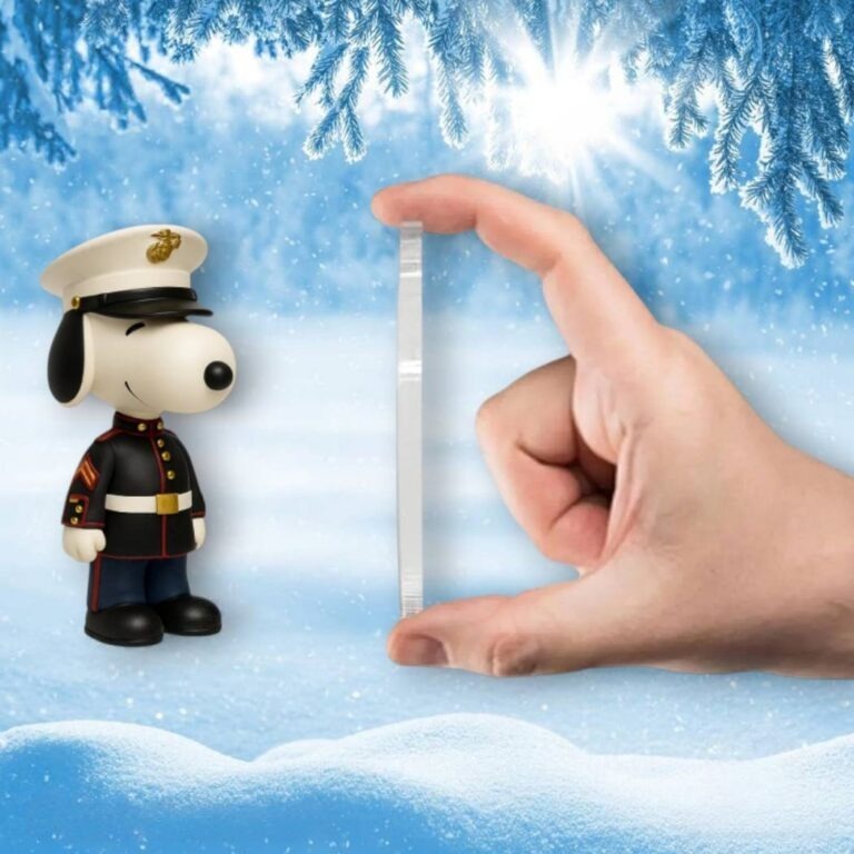 Snoopy USMC 250th Anniversary Advent Calendar, Christmas Countdown Advent Calendar Gift Box With 24 Acrylic Ornaments - Image 2