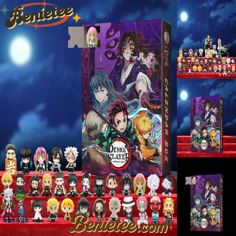 Demon Slayer Advent Calendar, Christmas Countdown Advent Calendar Gift Box with 24 Acrylic Ornaments - Image 6