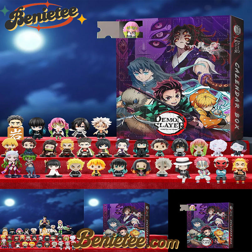 Demon Slayer Advent Calendar, Christmas Countdown Advent Calendar Gift Box with 24 Acrylic Ornaments - Image 4