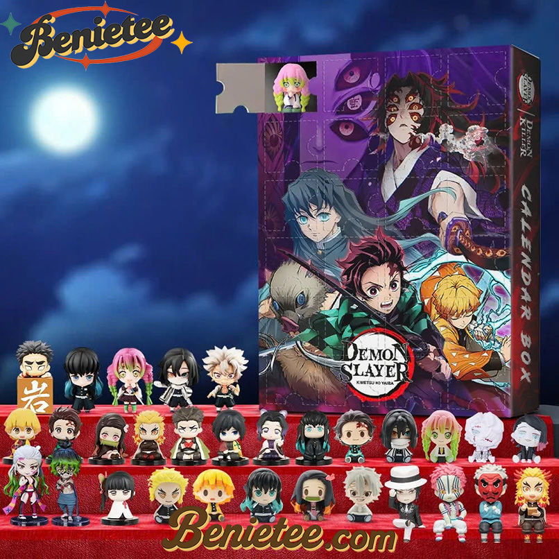 Demon Slayer Advent Calendar, Christmas Countdown Advent Calendar Gift Box with 24 Acrylic Ornaments - Image 2