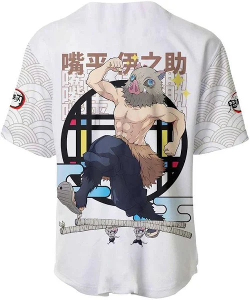 Demon Slayer Inosuke Baseball Jersey - Image 2