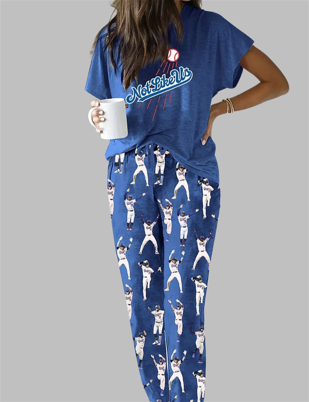 LA Dodgers Baseball Casual Pajama Set - Image 2