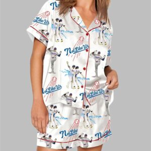 Dodgers Baseball Not Like Us Pajama Set