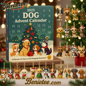 Dog Advent Calendar 2025, Christmas Countdown Advent Calendar Gift Box with 24 Acrylic Ornaments