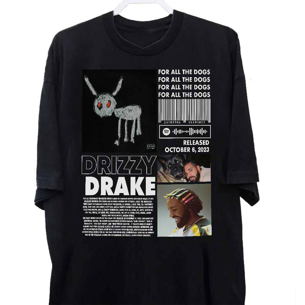 Drake Shirt, For All The Dogs Album Shirt, Drake Vintage Graphic Sweatshirt