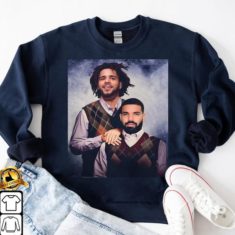Drake And J. Cole Step Bros Funny Hip Hop Rap Shirt - Image 3