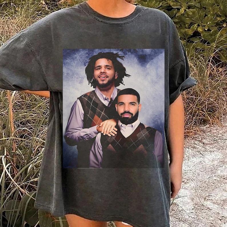 Drake And J. Cole Step Bros Funny Hip Hop Rap Shirt - Image 4