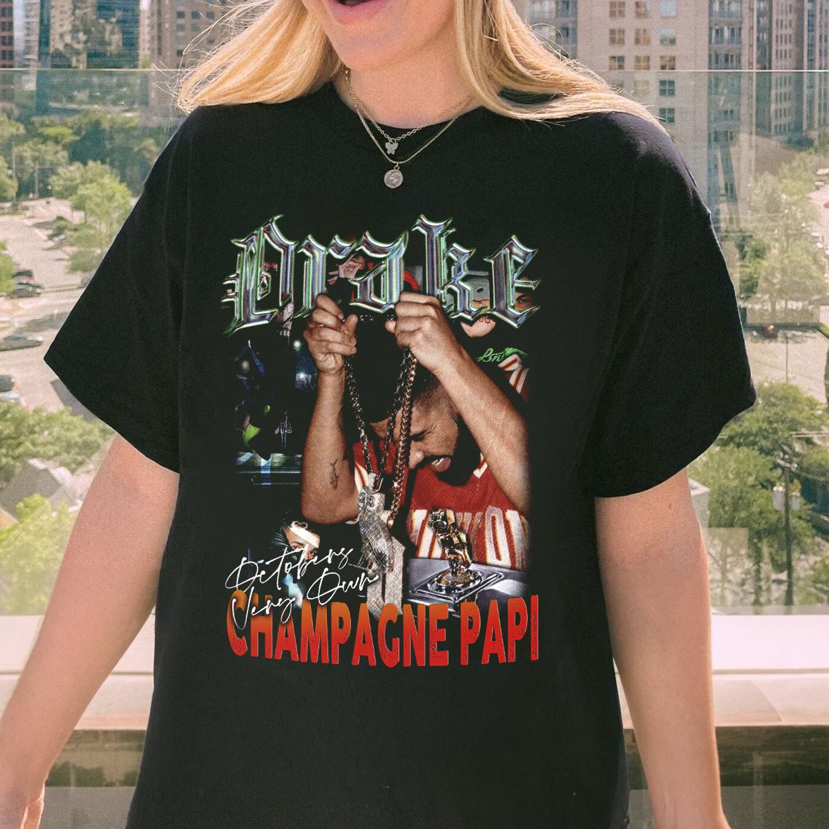 Drake Rap Shirt, Drake Champagne Papi Sweatshirt Hoodie - Image 3