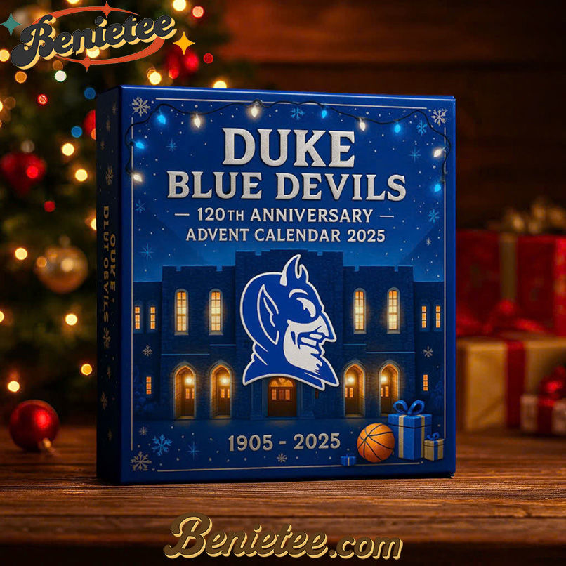 Duke Blue Devils Advent Calendar 2025, Christmas Countdown Advent Calendar Gift Box with 24 Acrylic Ornaments - Image 2