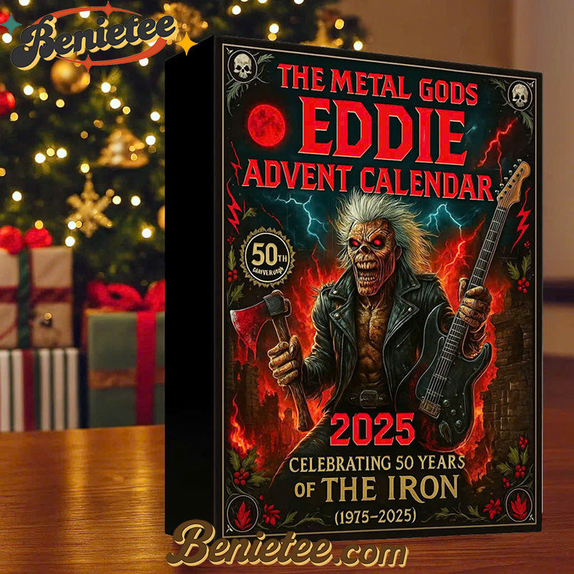 Eddie Iron Maiden Advent Calendar 2025, Christmas Countdown Advent Calendar Gift Box with 24 Acrylic Ornaments - Image 5