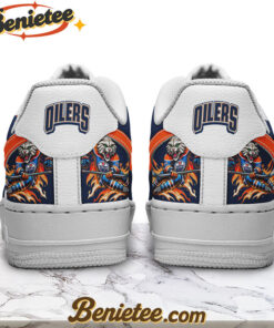 Alternative view of Edmonton Oilers Air Low-Top Sneakers Shoes For Men And Women