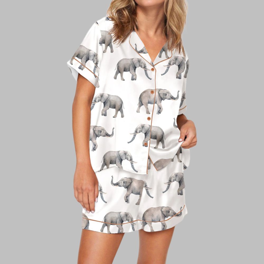 Elephant Pajama Set For Women - Image 3