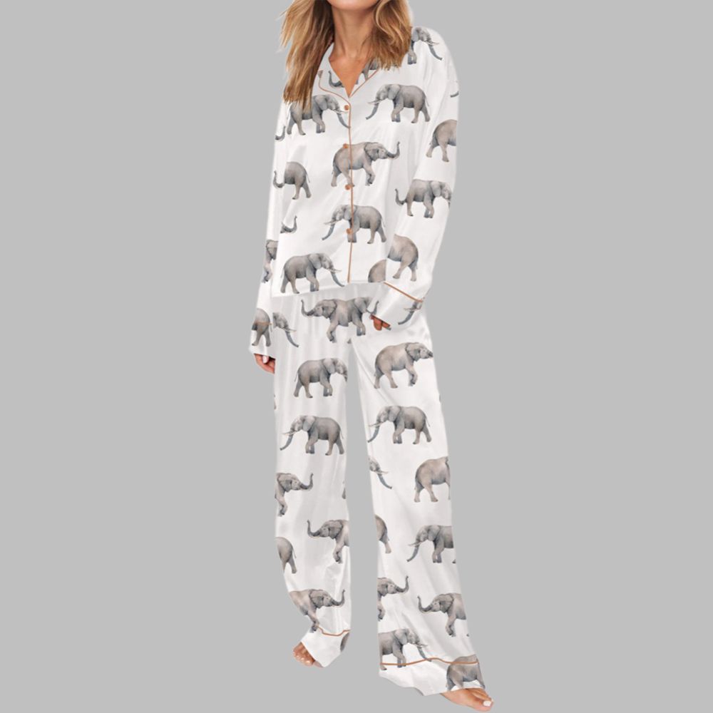 Elephant Pajama Set For Women - Image 4