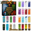 Energy Drink Can Advent Calendar 2025, Christmas Countdown Advent Calendar Gift Box with 24 Acrylic Ornaments