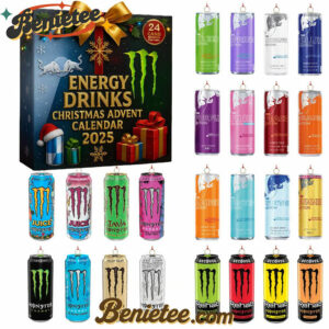 Energy Drink Can Advent Calendar 2025, Christmas Countdown Advent Calendar Gift Box with 24 Acrylic Ornaments