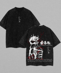 Eren Yeager Tee x Attack on Titan Vintage Washed Soft Cottonn Oversized T-Shirt Gift For AOT Fans V1