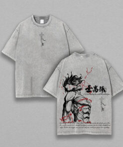 Eren Yeager Tee x Attack on Titan Vintage Washed Soft Cottonn Oversized T-Shirt Gift For AOT Fans V2