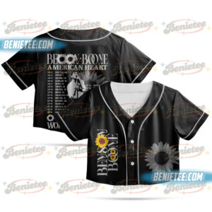 Benson Boone Sunflower Merch Baseball T-shirts Fireworks and Rollerblades Jersey