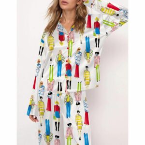 Fashion Girl Satin Pajama Set For Women