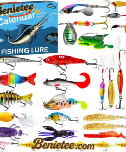 Fishing Advent Calendar 2025 (Limited Edition) -A Daily Surprise of Premium Fishing Treasures, Christmas Countdown Advent Calendar Gift Box with 24 Acrylic Ornaments