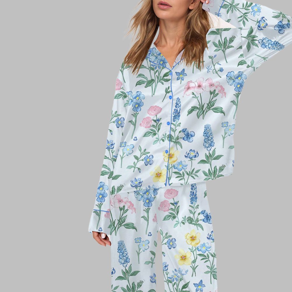 Floral Pajama Set For Women