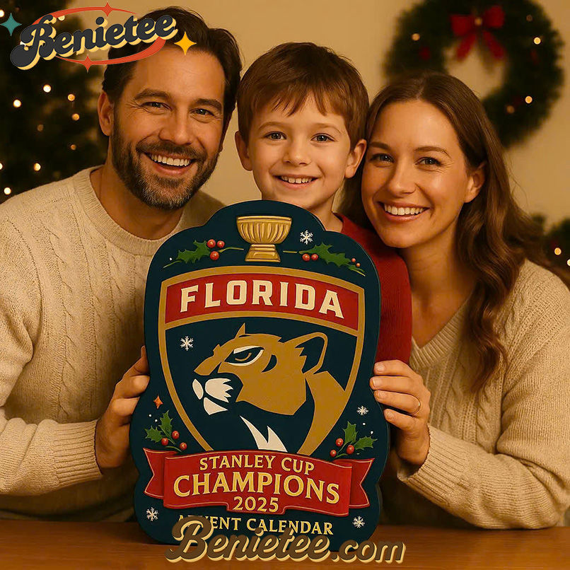 Florida Panthers Advent Calendar, Christmas Countdown Advent Calendar Gift Box with 24 Acrylic Ornaments - Image 2