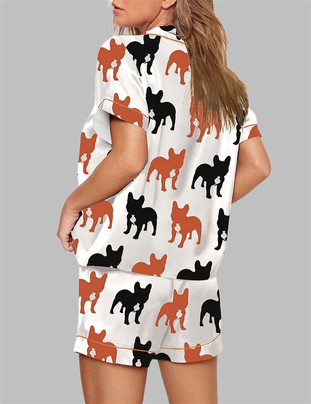 Frenchie Short Sleeve Pajama Set - Image 2