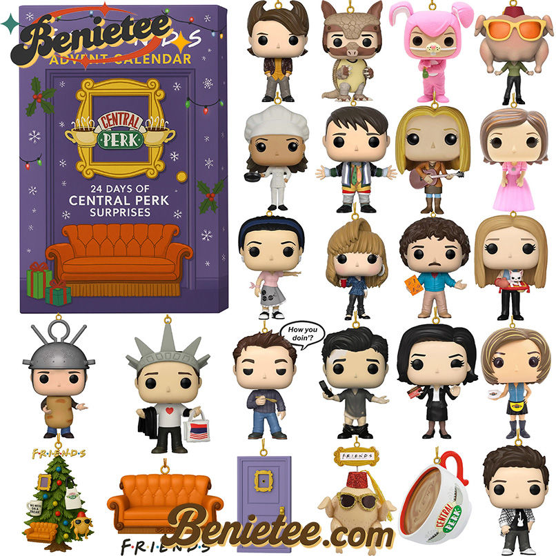 Friends TV Show Advent Calendar 2025, Christmas Countdown Advent Calendar Gift Box with 24 Acrylic Ornaments