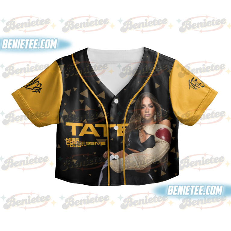 Alternative view of Miss Possessive Tour Concert Jersey, Tate McRae Tour 2025 Shirt, Tate McRae Graphic Baseball Jersey