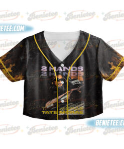 Alternative view of Retro Glitter Tate Mc Rae Baseball Jersey, Tate Miss Possessive Tour 2025 Jersey