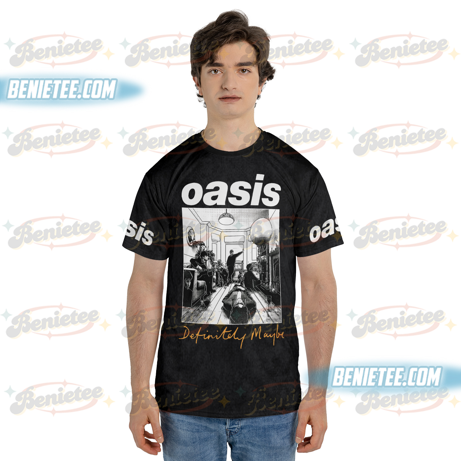Oasis Definitely Maybe Tracklist T-Shirt - Image 4