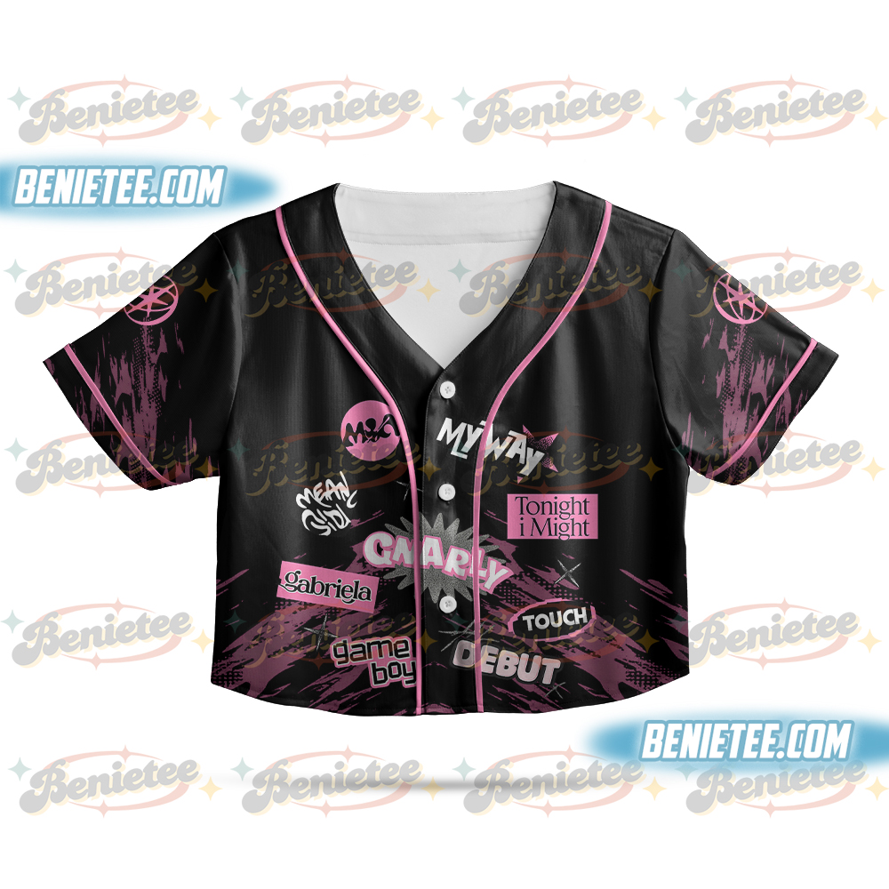 Katseye Lollapalooza 2025 Merch Large Baseball Jersey - Image 2