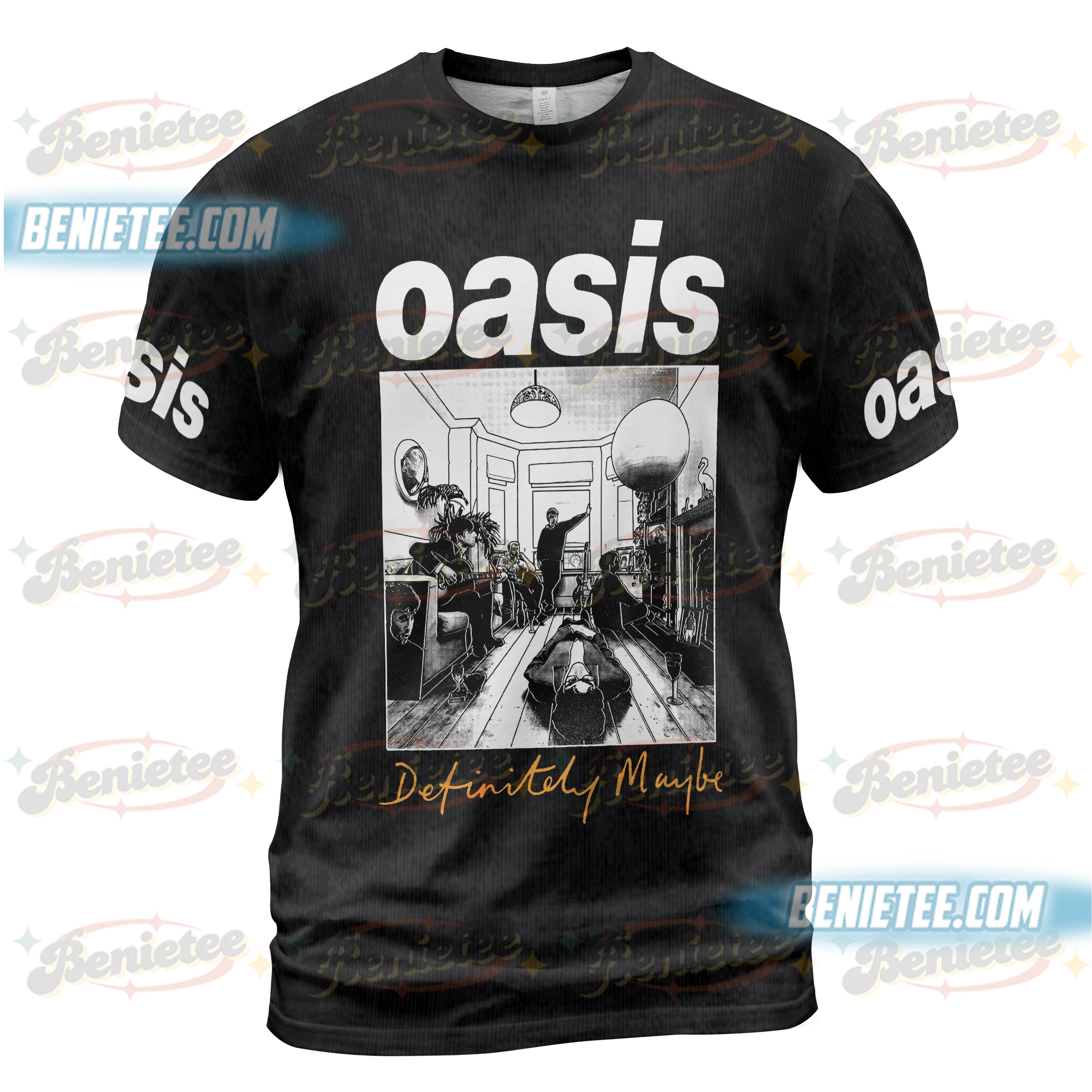 Oasis Definitely Maybe Tracklist T-Shirt - Image 2