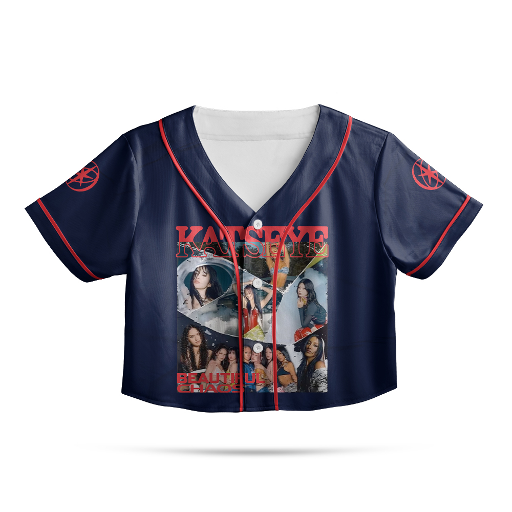 Katseye Beautiful Chaos Tour 2025 Baseball Croptop - Image 4
