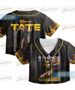 Retro Glitter Tate Mc Rae Baseball Jersey, Tate Miss Possessive Tour 2025 Jersey