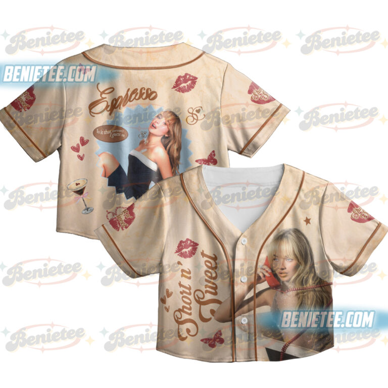 Sabrina Carpenter New Album Short N’ Sweet 2025 Baseball Jersey