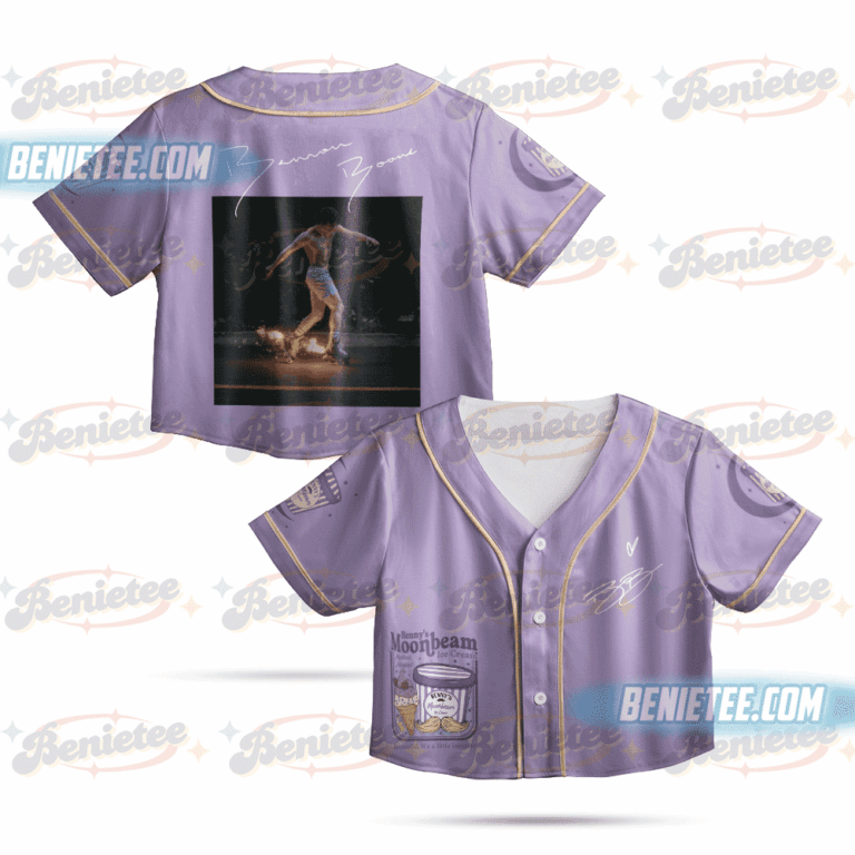 Moonbeam Ice Cream Crop Top Baseball Jersey, Tour Album 2025 Concert Jersey, America Concert Tour Jersey, Mystical Magical