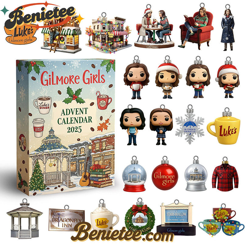 Gilmore Girls Premium Advent Calendar 2025 CHRISTMAS GIFT, CHRISTMAS IDEA, Christmas Countdown Advent Calendar Gift Box with 24 Acrylic Ornaments - Image 2