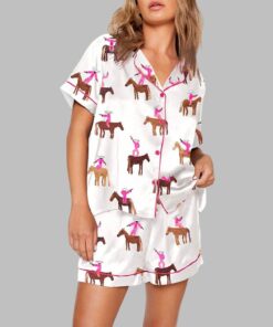 Gangstas Paradise Cowboys Horses Rodeo Pajama Set