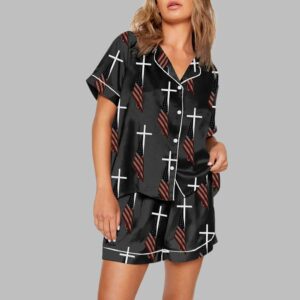 God Bless American Print Pajama Set