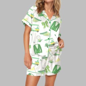 Green Coat Golf Coquette Pajama Set