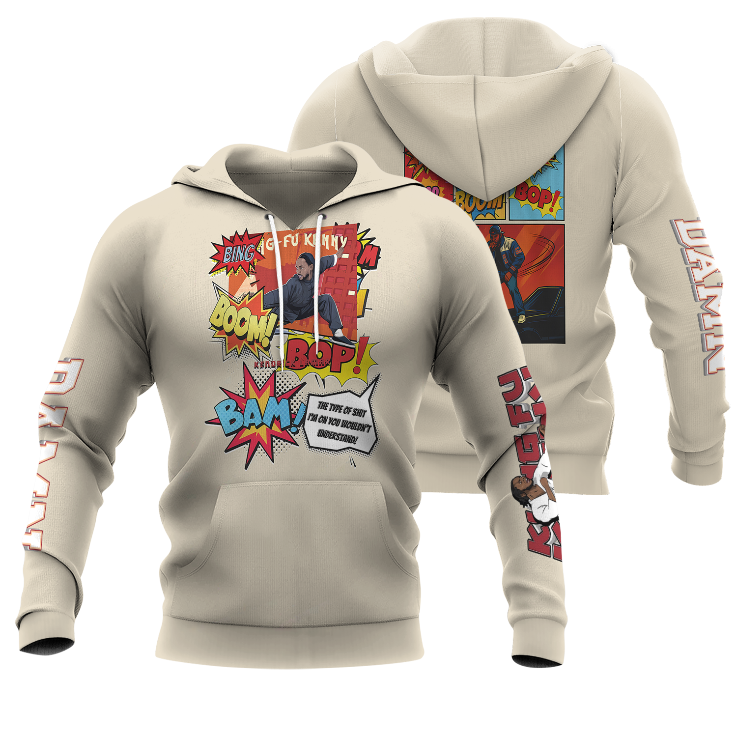 Kendrick Lamar Hoodie, Kendrick Lamar Tour Sweatshirt, Vintage Graphic T-shirt, Rap Shirt, Gift For Men - Image 2