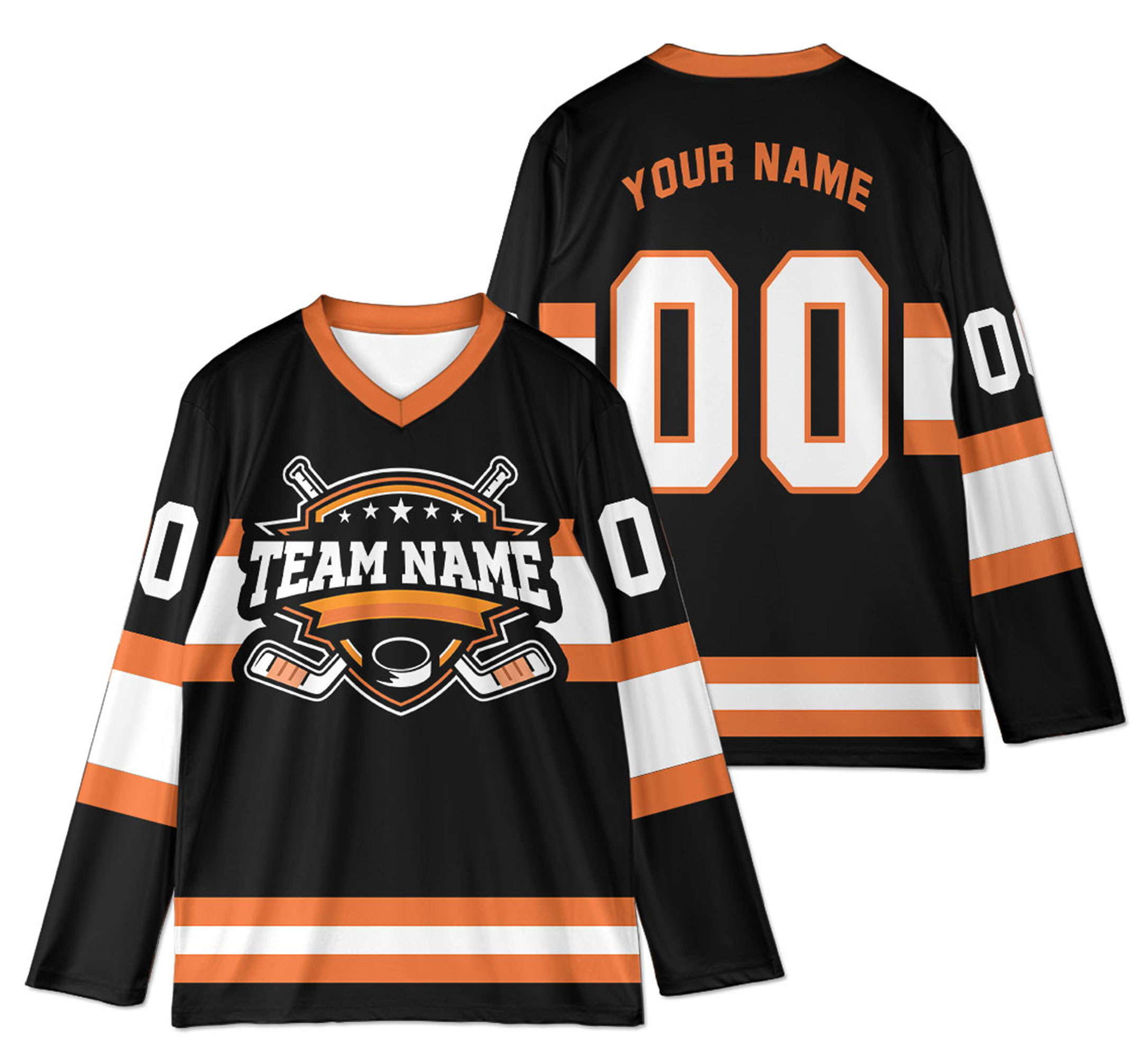 Personalized Name Number Ice Hockey Jersey, Custom Color Hockey Shirt, Hockey Team Jersey Game Day Outfit For Hockey Fan Hockey Lover Family - Image 3